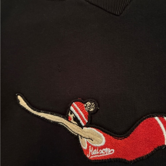 Maison Scotch Free Diver embroidered sweatshirt size small - Picture 3 of 6